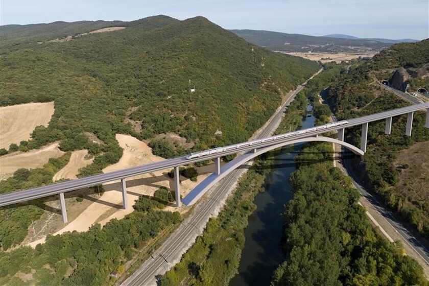 El AVE Burgos-Vitoria enfrente su mayor reto: levantar siete viaductos en siete kilómetros para salvar ríos, carreteras y vías de tren