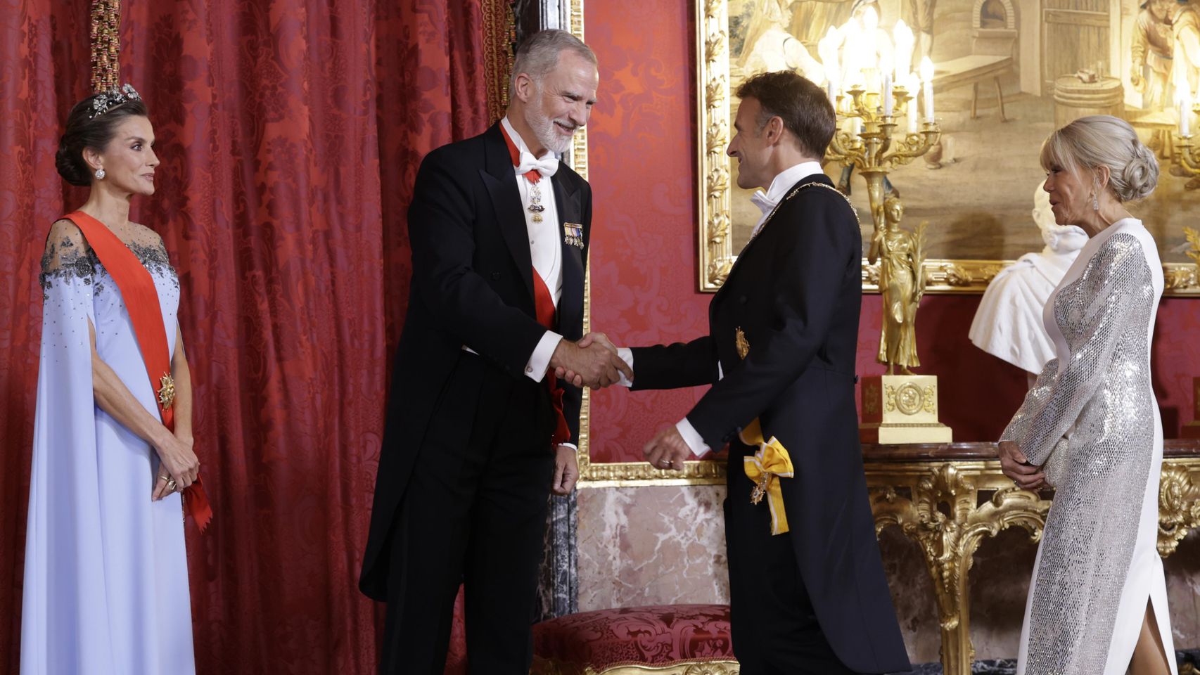 Noche de gala en el Palacio Real: España y Francia defienden una amistad basada en "el arte de vivir" y "las horas de sobremesa"