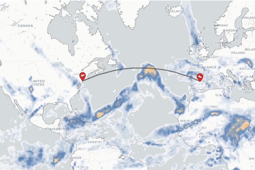 Este mapa interactivo te prepara para tu próximo vuelo: muestra si habrá turbulencias y cómo de intensas serán antes de despegar