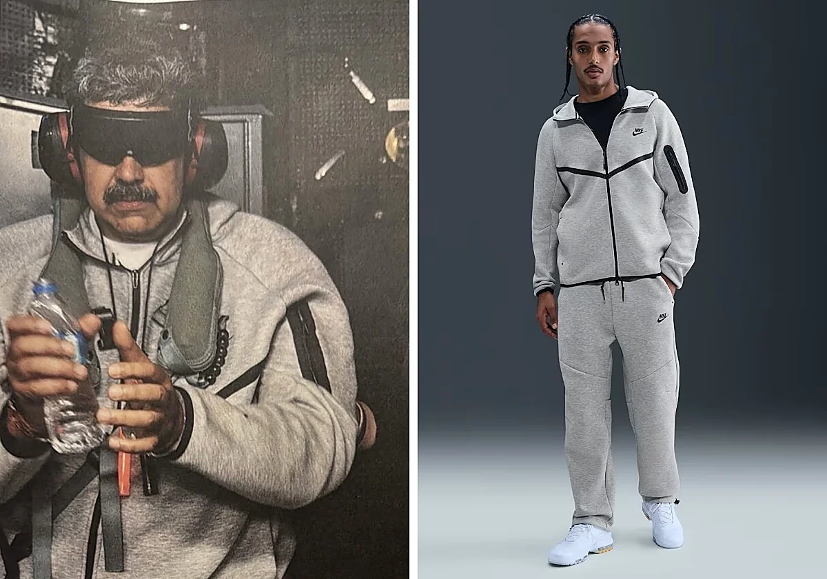 El 'outfit' de Maduro capturado: 218,98 euros en la web de Nike España