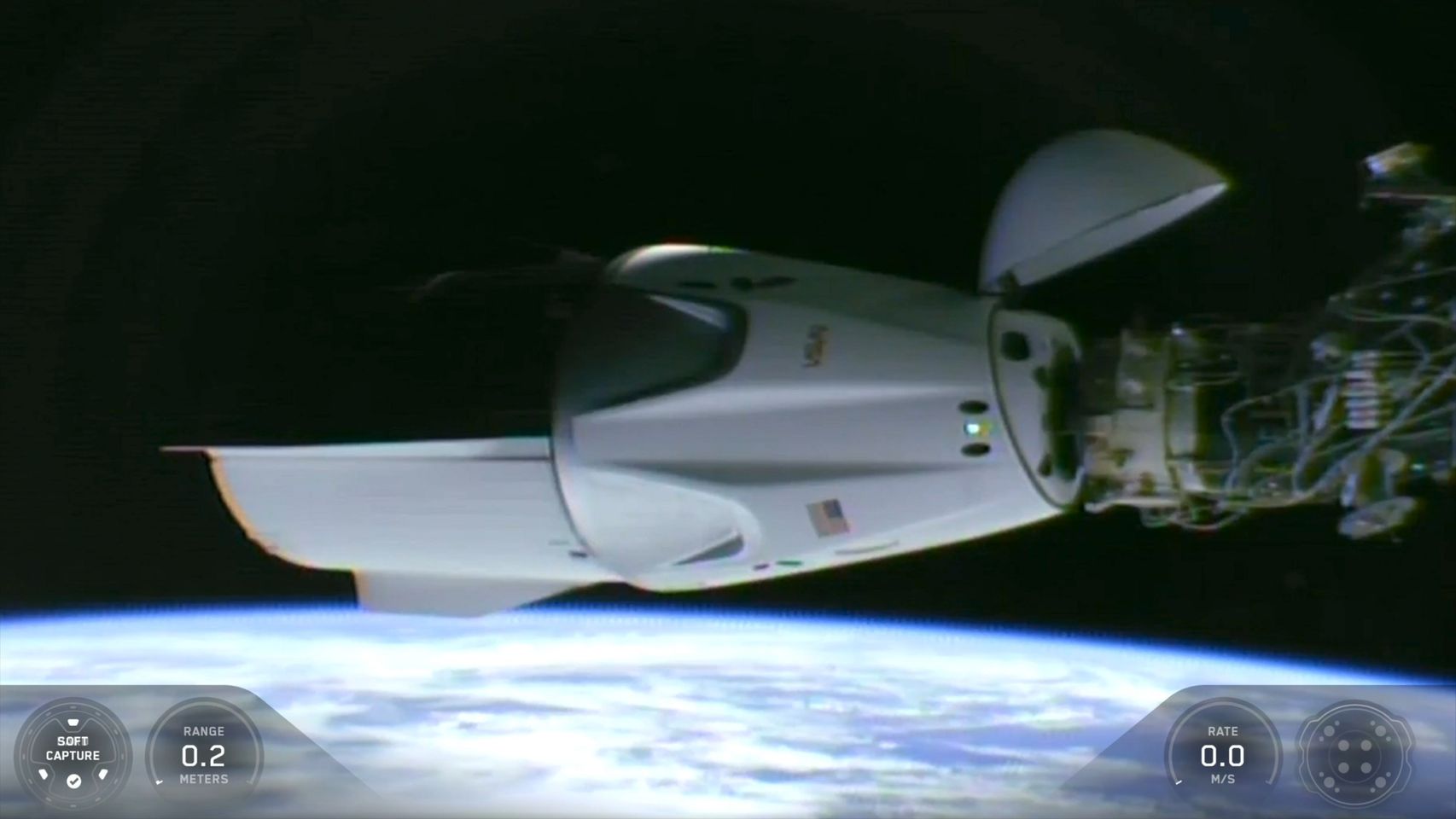 Hito de SpaceX y la NASA: la Crew-13 completa el viaje más rápido de una nave de EEUU a la Estación Espacial Internacional