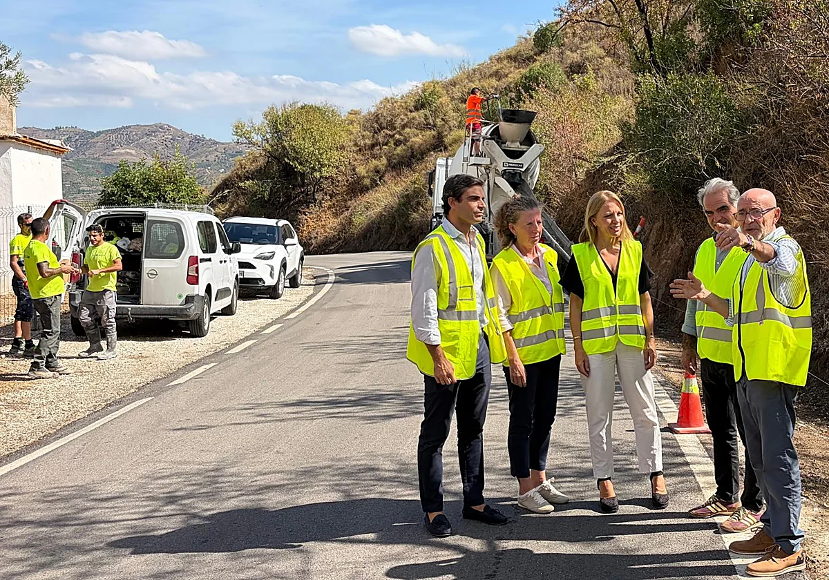 La Diputación invierte 340.000 euros en mejorar la carretera entre Benamargosa y Cútar