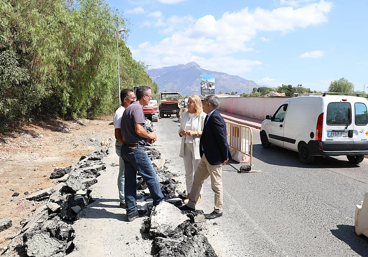 Recta final para la renovación integral de la avenida Lorenzo Morito de San Pedro Alcántara