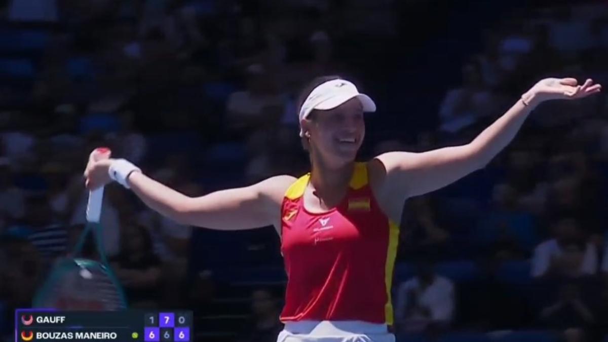 Bouzas saca los colores a Gauff y la despide con un rosco en la United Cup