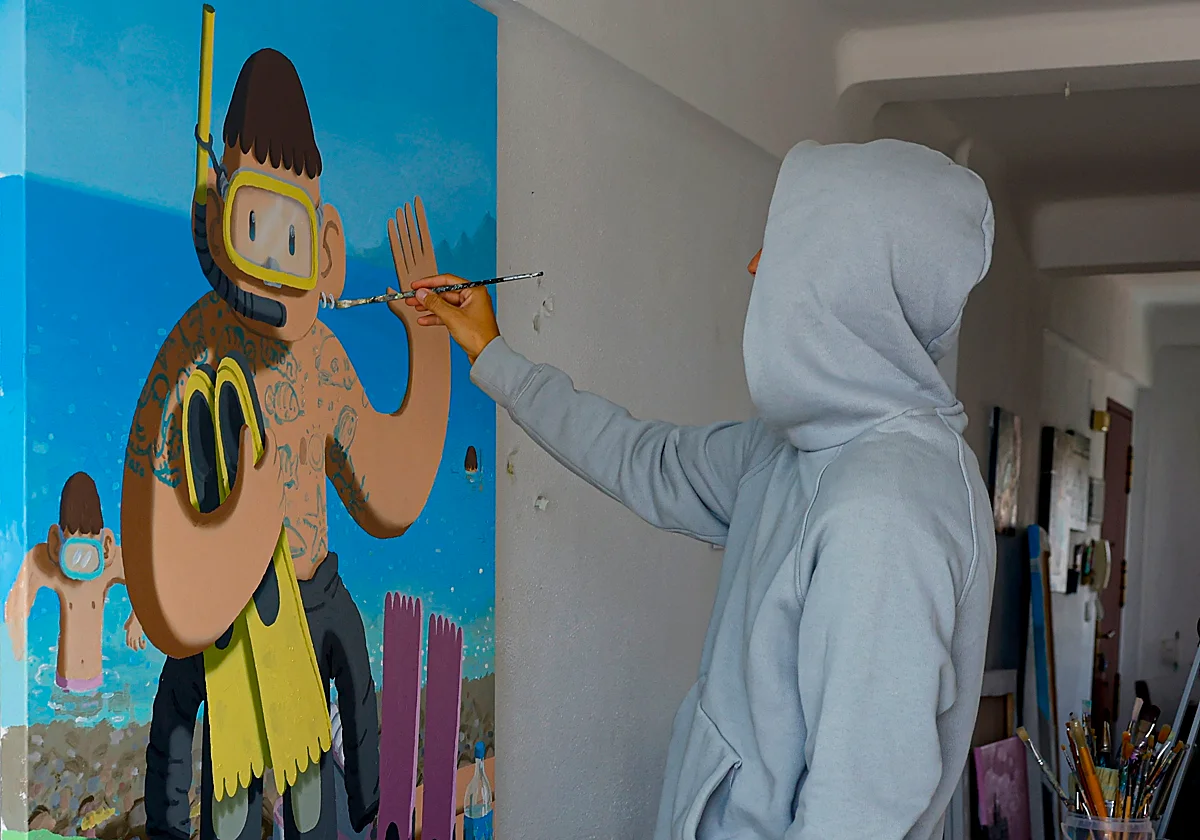 Imon Boy, el artista urbano que firma en muros y en galerías al otro lado del mundo