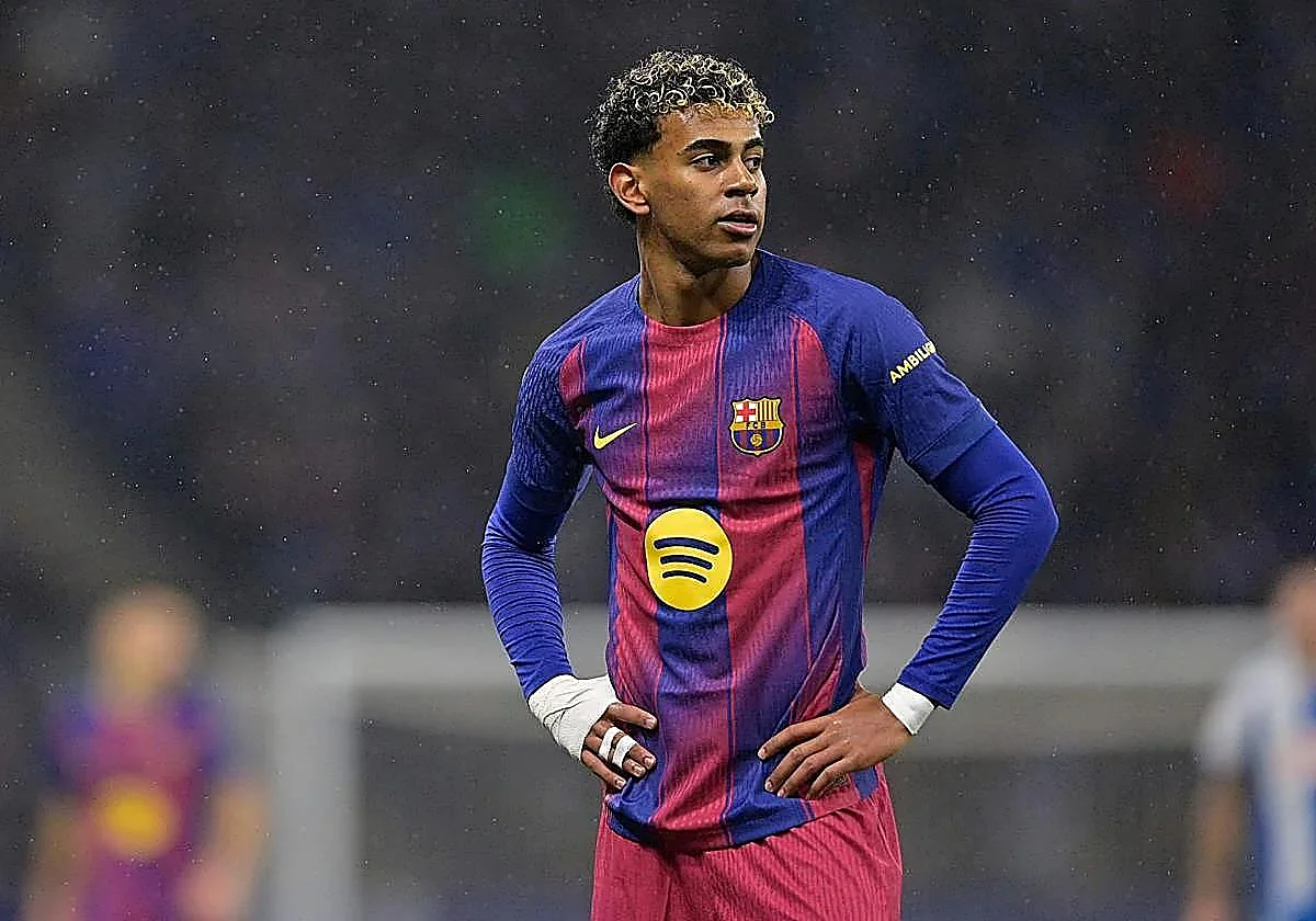 Lamine Yamal no entrena en la previa del Barça-Athletic