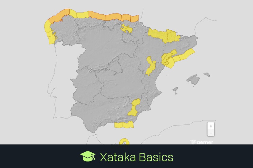 Cómo ver los avisos por frío extremo y nieve en cualquier parte de España