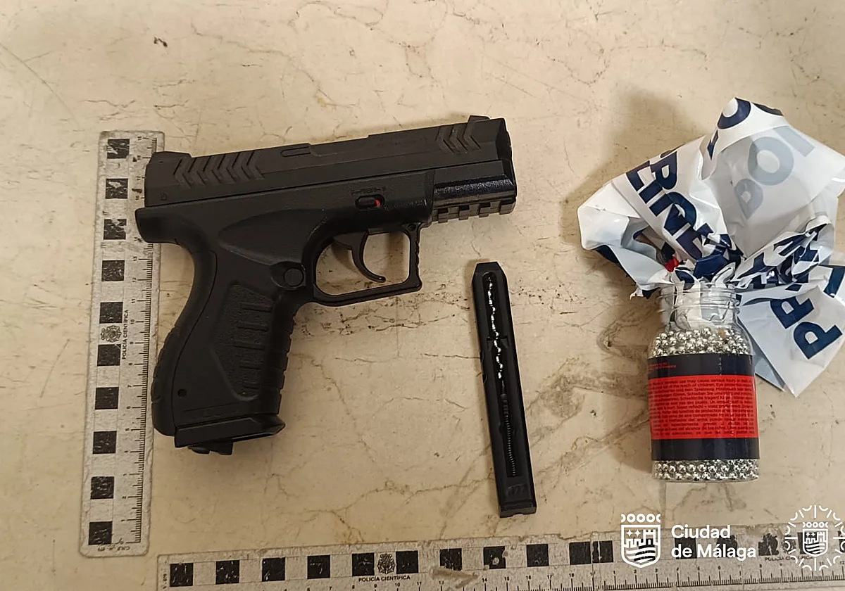 A man walking his dog in Malaga is shot and a pellet is embedded in his cheek