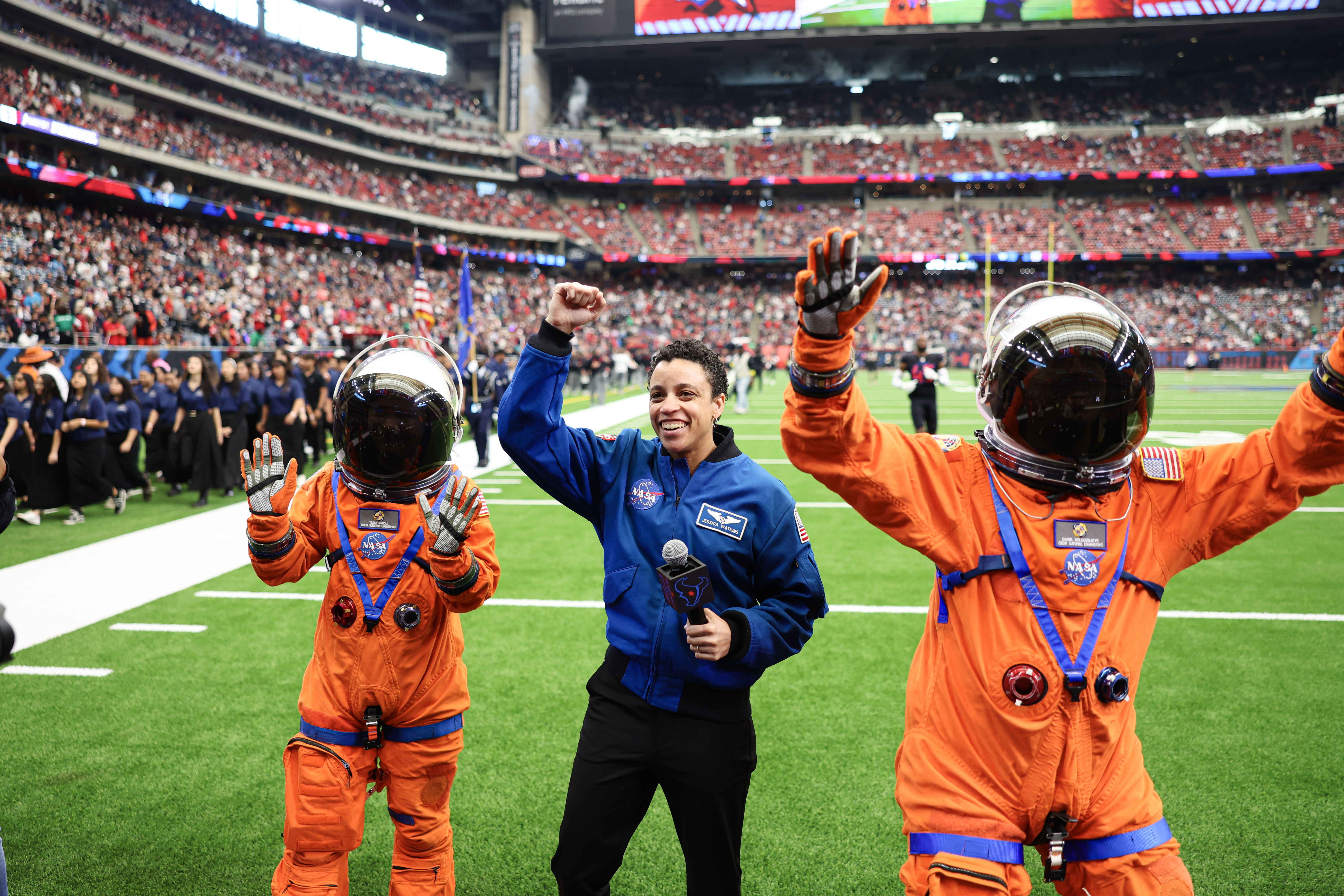 NASA Celebrates Artemis II During Houston Texans Space City Day 