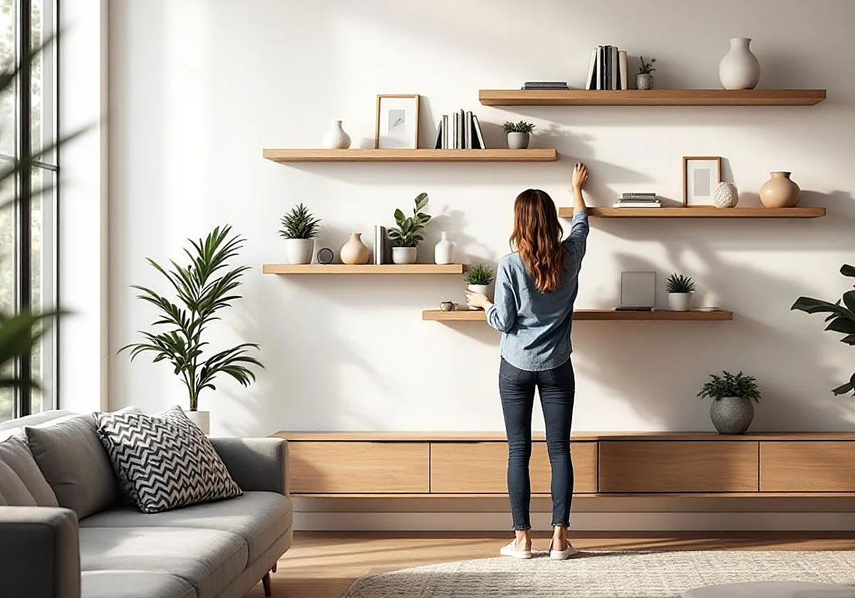 Estas estanterías flotantes son prácticas, baratas y decorarán tu hogar