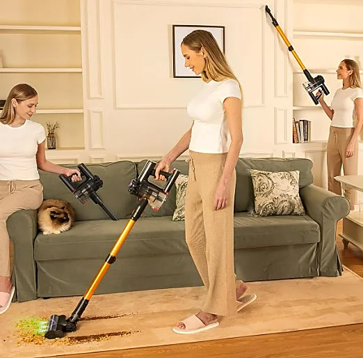 ¿Quién dijo polvo? La aspiradora sin cable V15 de VACTechPro lo detecta y elimina al instante