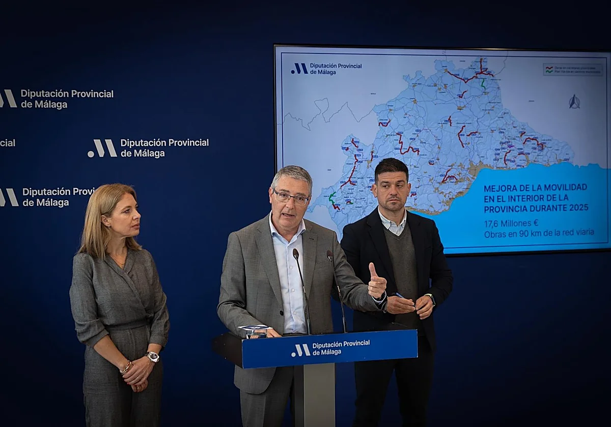Estas son las 25 carreteras donde la Diputación de Málaga reforzará el firme y hará mejoras estructurales