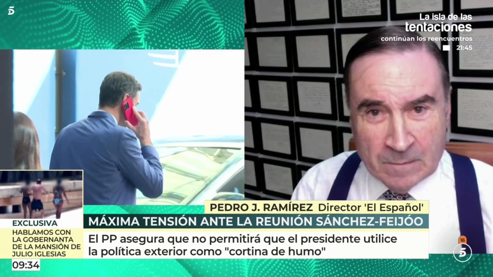 Pedro J.: "Es un escándalo que Sánchez llame a Feijóo para hablar de una hipótesis remota como las tropas en Ucrania y no del problema de la vivienda"