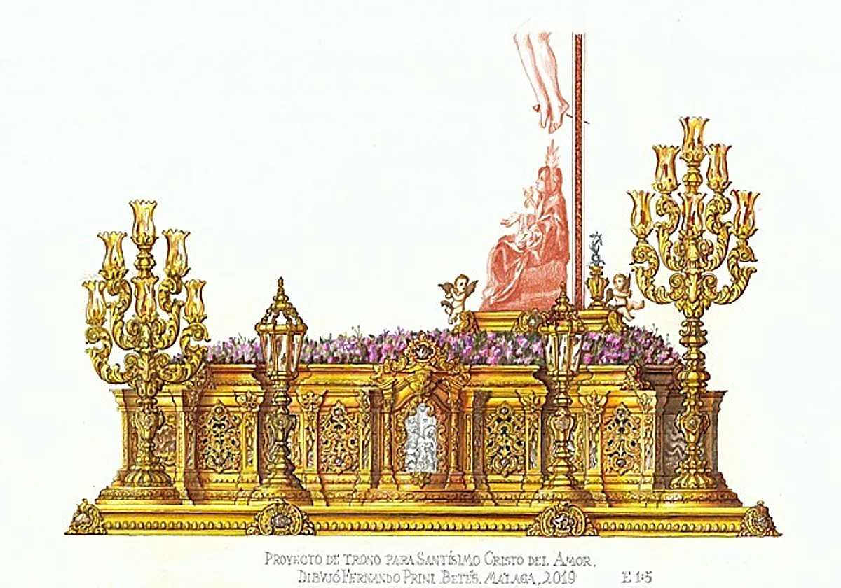 La Cofradía del Amor pone en marcha una campaña divulgativa del nuevo trono del Crucificado