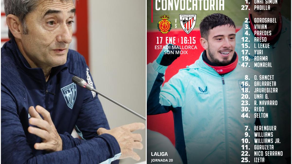 El regreso de Berenguer, principal novedad en el Athletic