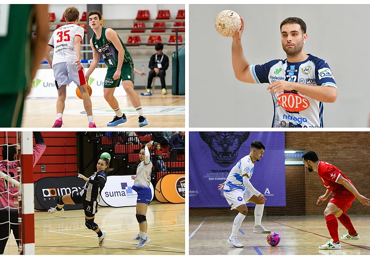 Polideportivo malagueño: Fin de semana de luces y sombras para los equipos de la provincia