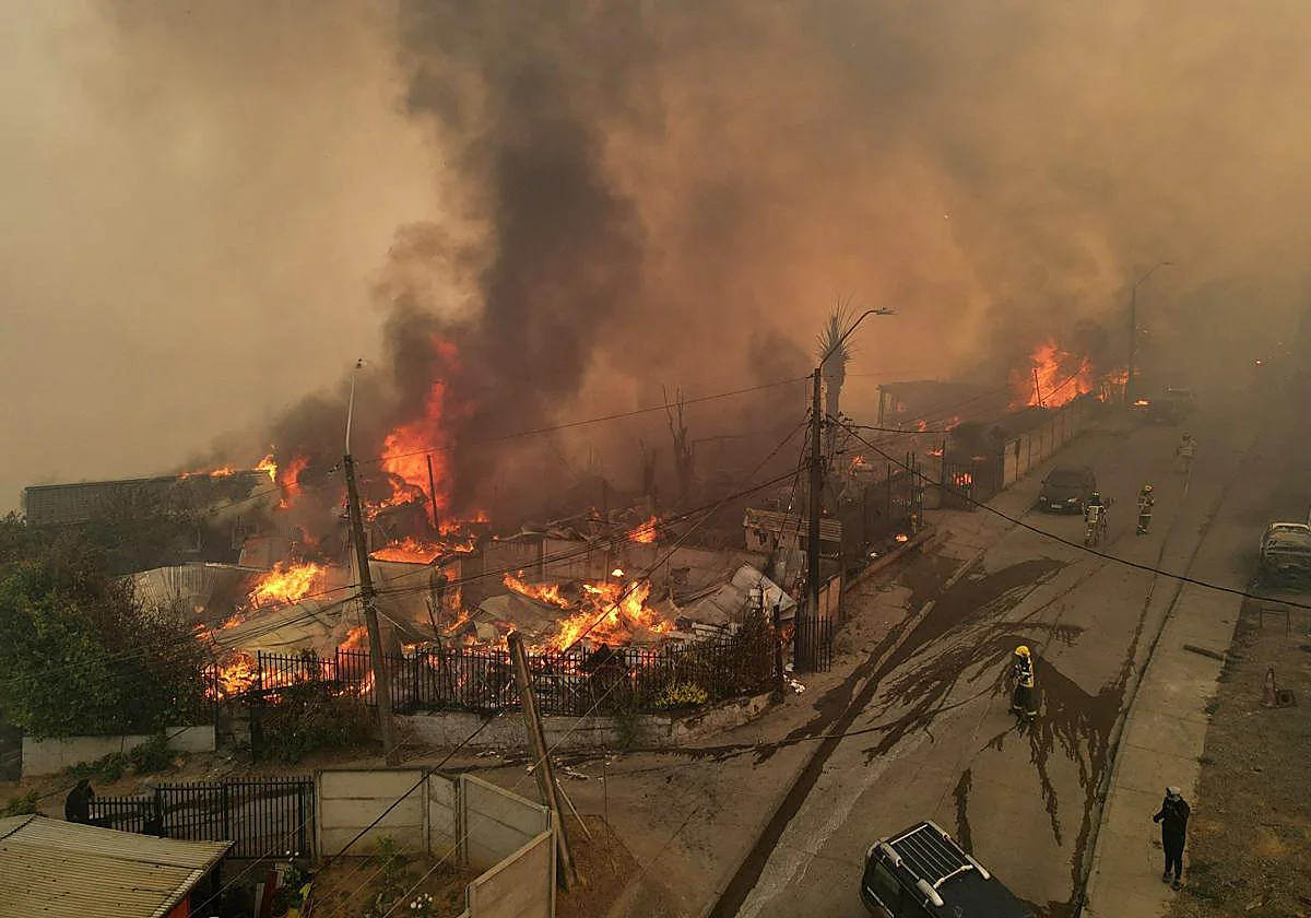 Los incendios causan 16 muertos en el sur de Chile