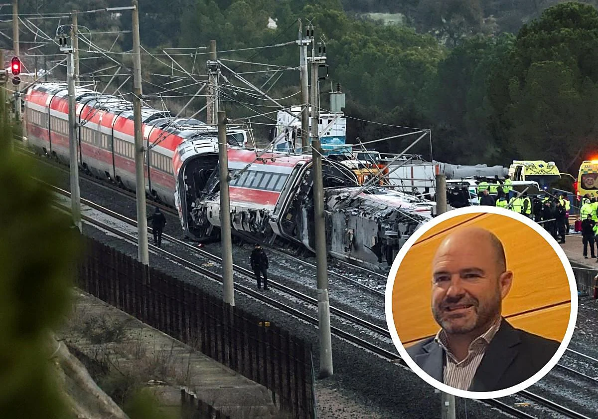 «Viajaba en el tren anterior y en la zona del accidente el vagón dio un salto que se me cayó el portátil de la mesa»