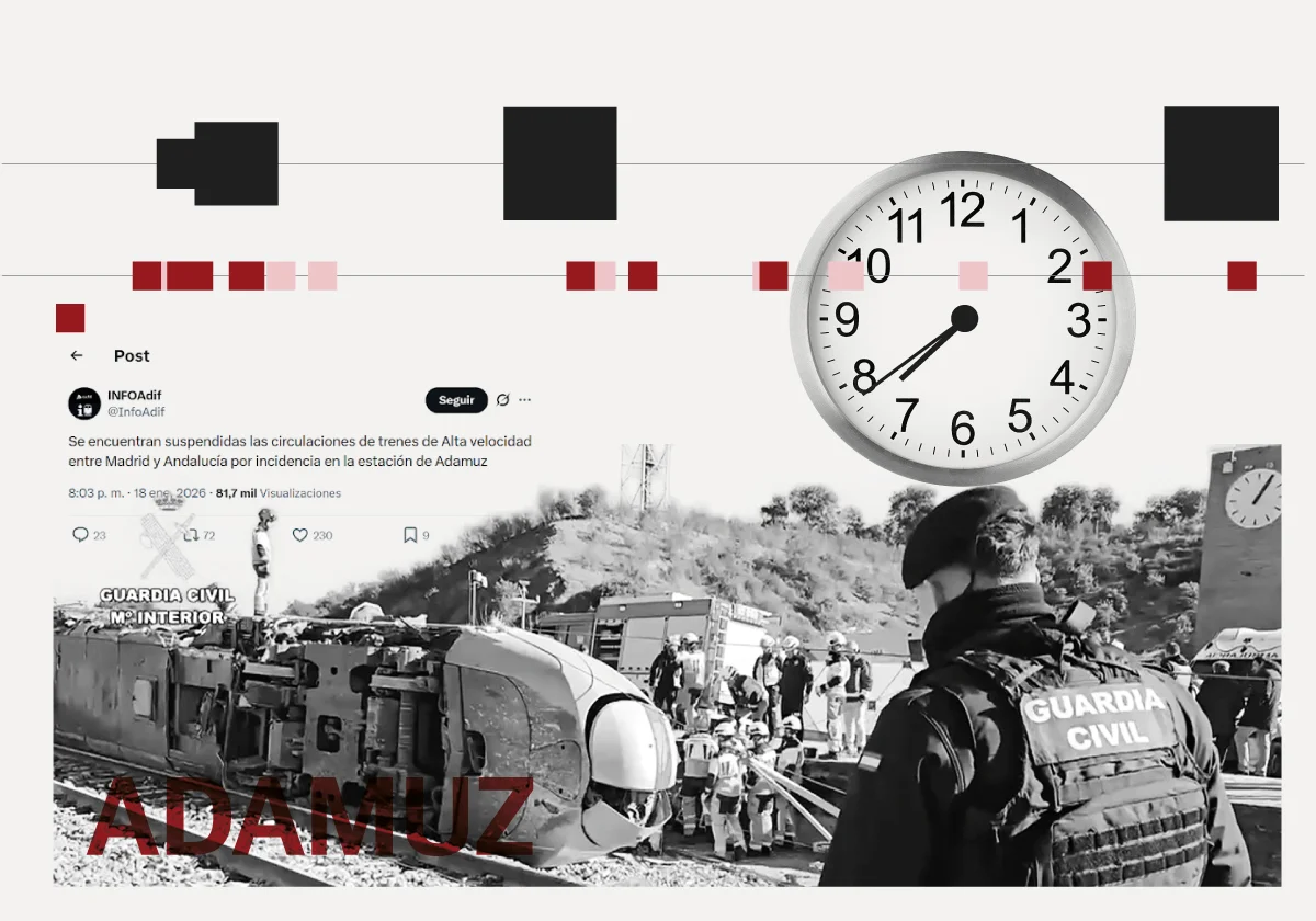 Cronología de Adamuz: así se pasó del goteo de información al detalle de la tragedia