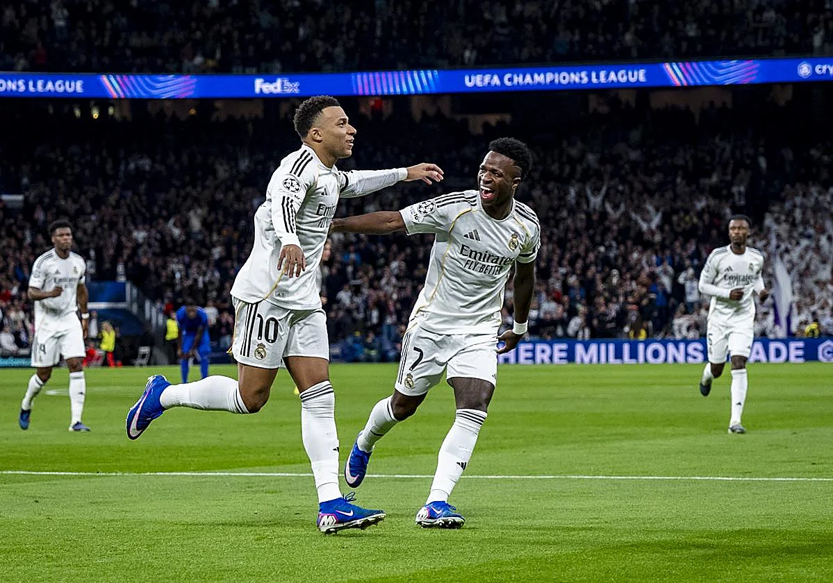 Vinicius dirige el baile ante el Mónaco tras la tormenta