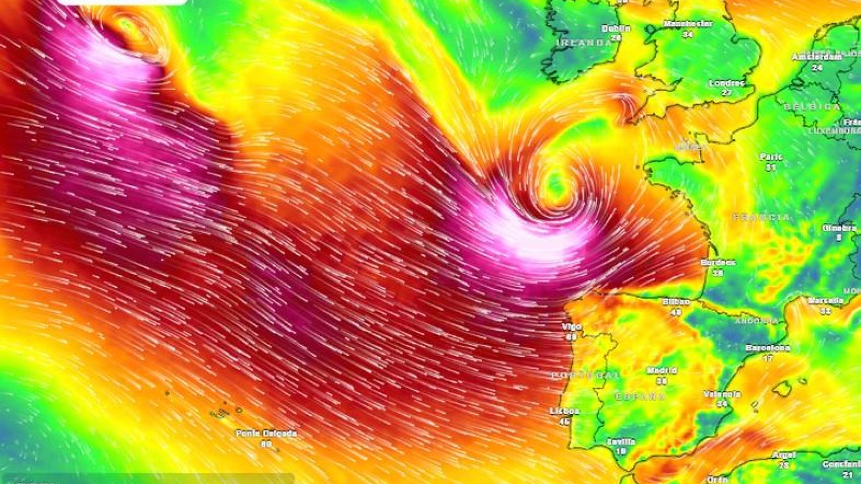 Aemet pone en alerta a España tras Harry: la borrasca Ingrid llega en las próximas horas con nevadas a partir de 200 metros