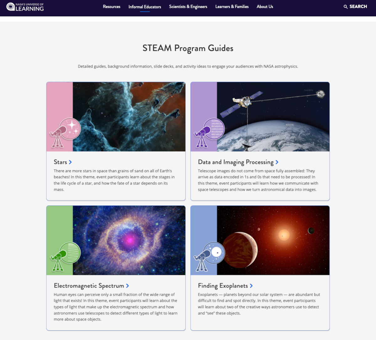 NASA’s Universe of Learning Unveils Fresh Facilitator Guides Inspired by Community Feedback