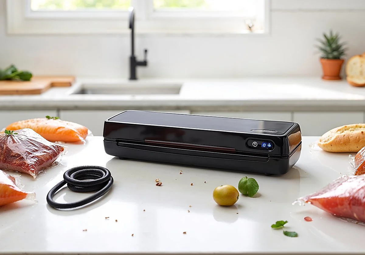 Ahorra espacio en tu cocina y conserva más tiempo los alimentos con esta envasadora al vacío 4 en 1