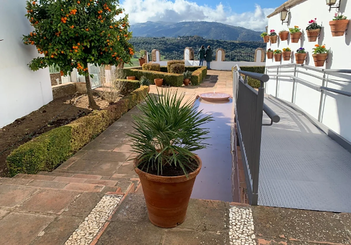 El patio mudéjar del Palacio de Mondragón en Ronda centrará su reforma en el arreglo de la fuente
