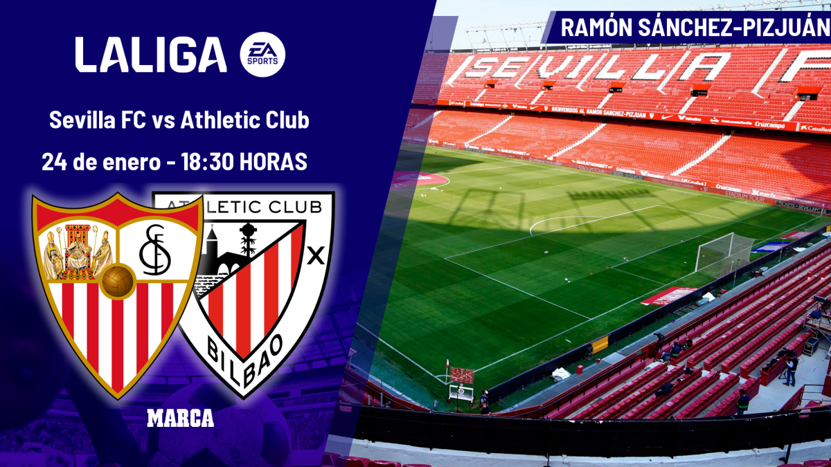 Sevilla - Athletic: horario y dónde ver hoy en TV y online el partido de la jornada 21 de LaLiga EA Sports