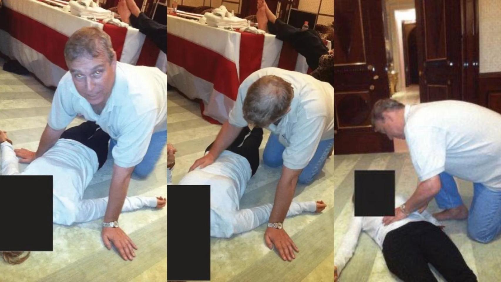 A cuatro patas y encima de una joven inerme: las fotos del príncipe Andrés le coronan como la "vergüenza nacional"