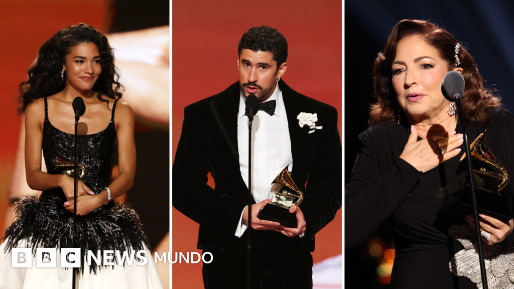 "Fuera ICE" y "no somos animales": las fuertes críticas de Bad Bunny y otras estrellas en la ceremonia de los Grammy contra las redadas migratorias de Donald Trump