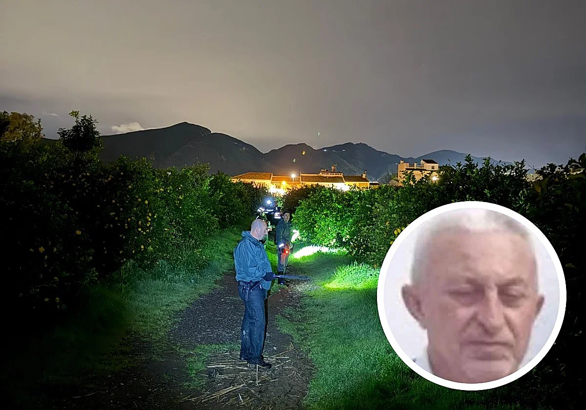 Buscan a un vecino de 73 años de Cártama desaparecido en plena alerta naranja