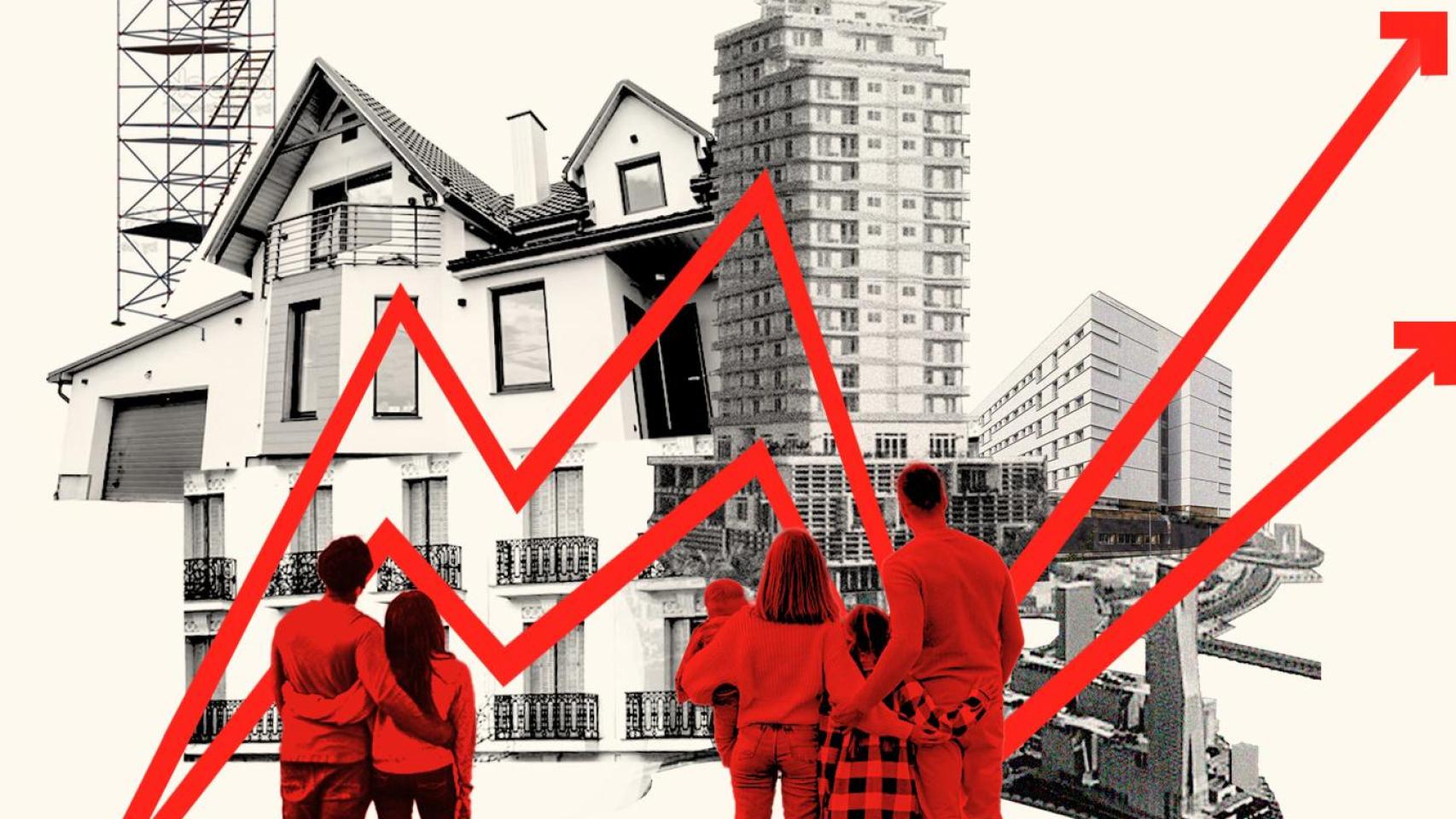 El precio de la vivienda libre se dispara un 12,8% en el tercer trimestre, su mayor subida en 18 años