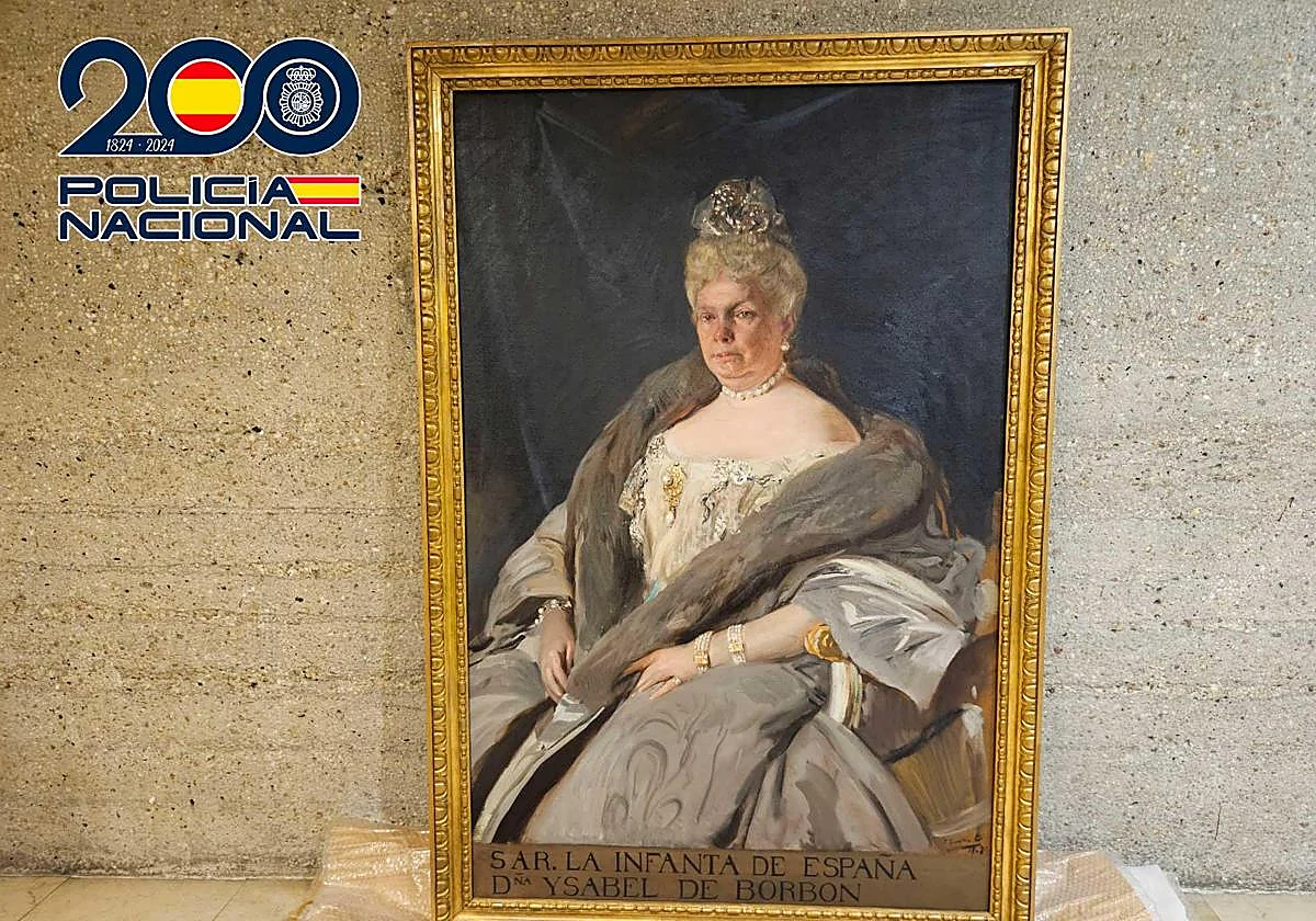 La Policía Nacional recupera el cuadro 'La Chata' de Joaquín Sorolla que desapareció hace 50 años