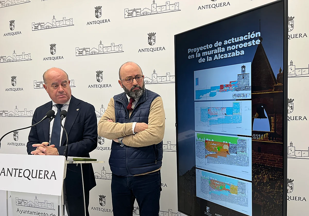 Solución a las filtraciones de agua en parte de la muralla noroeste de la alcazaba de Antequera