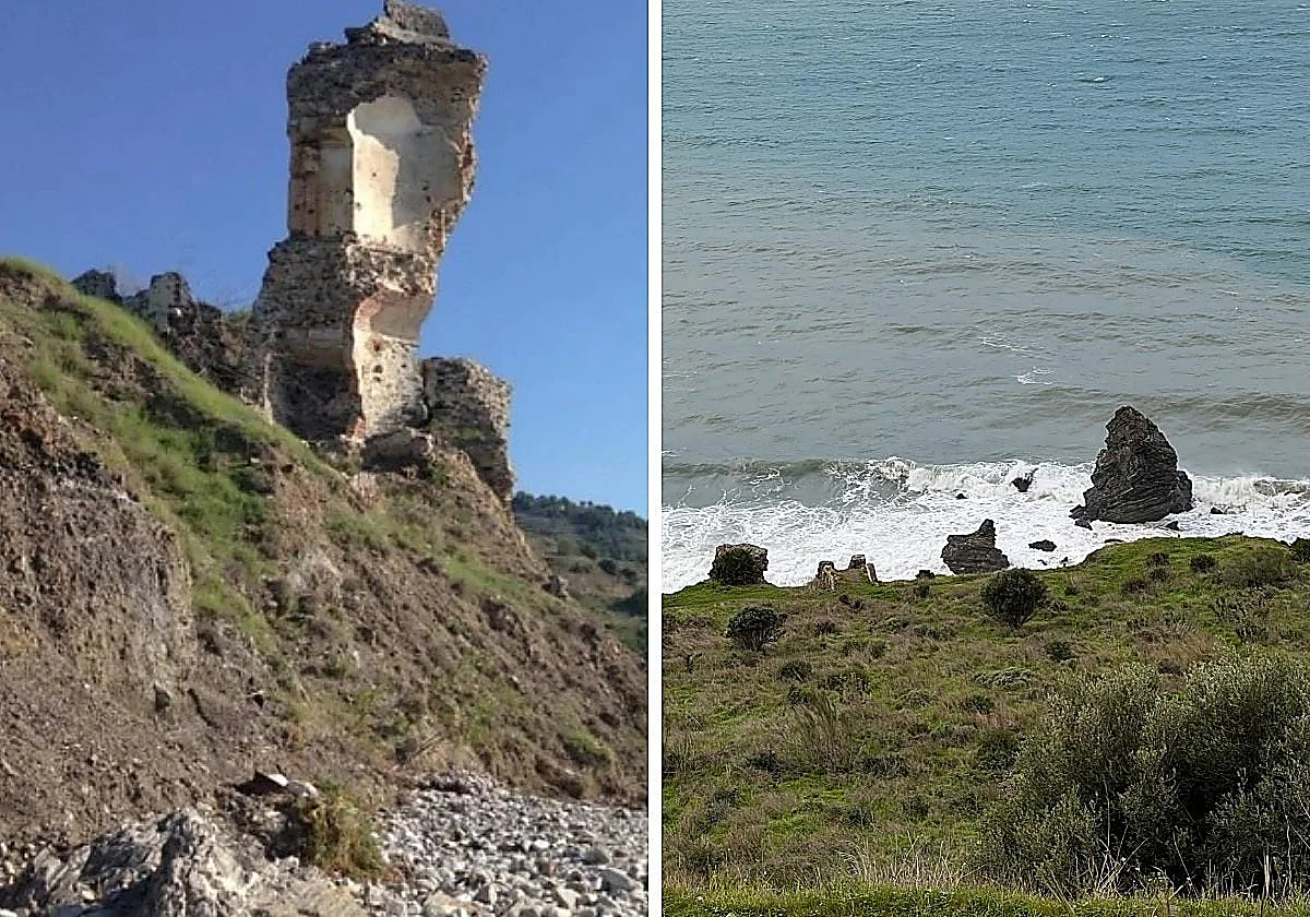 Storm Leonardo topples last remains of 16th-century Nerja watchtower