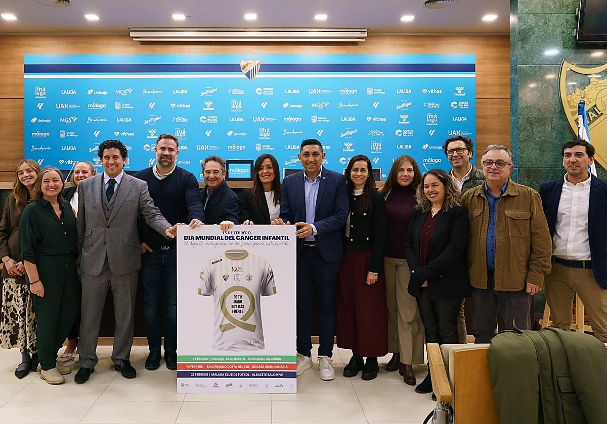 El Málaga, el Unicaja y el Costa del Sol se unen contra el cáncer infantil