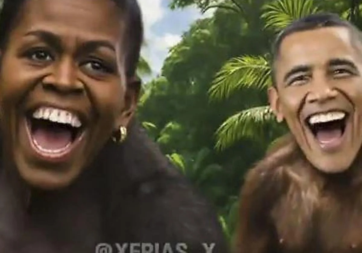 Trump desata la polémica con un vídeo donde convierte a los Obama en monos