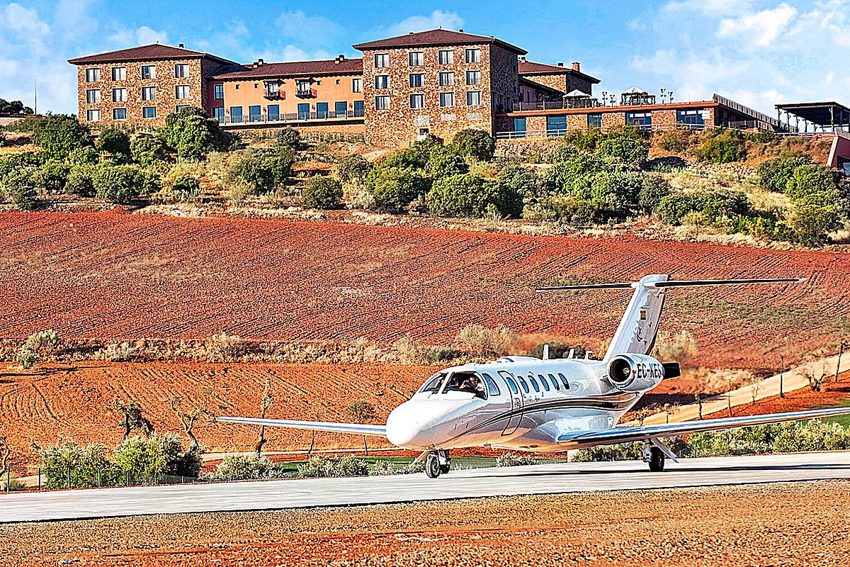 Hoteles que permiten aterrizar al lado de la suite