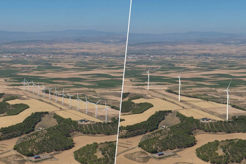 Un parque eólico en Tudela va a perder la mayoría de sus aerogeneradores. Y pese a ello va a producir mucha más energía