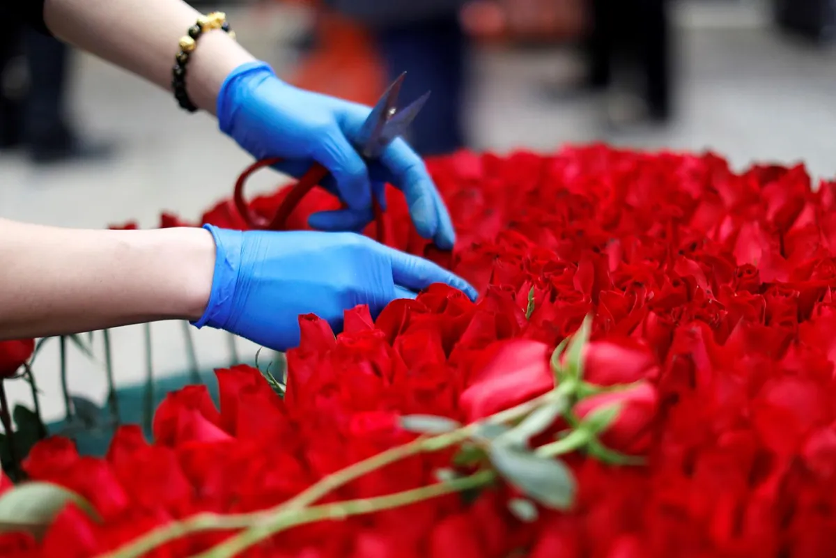 Las floristerías hacen el 10% de su caja en San Valentín