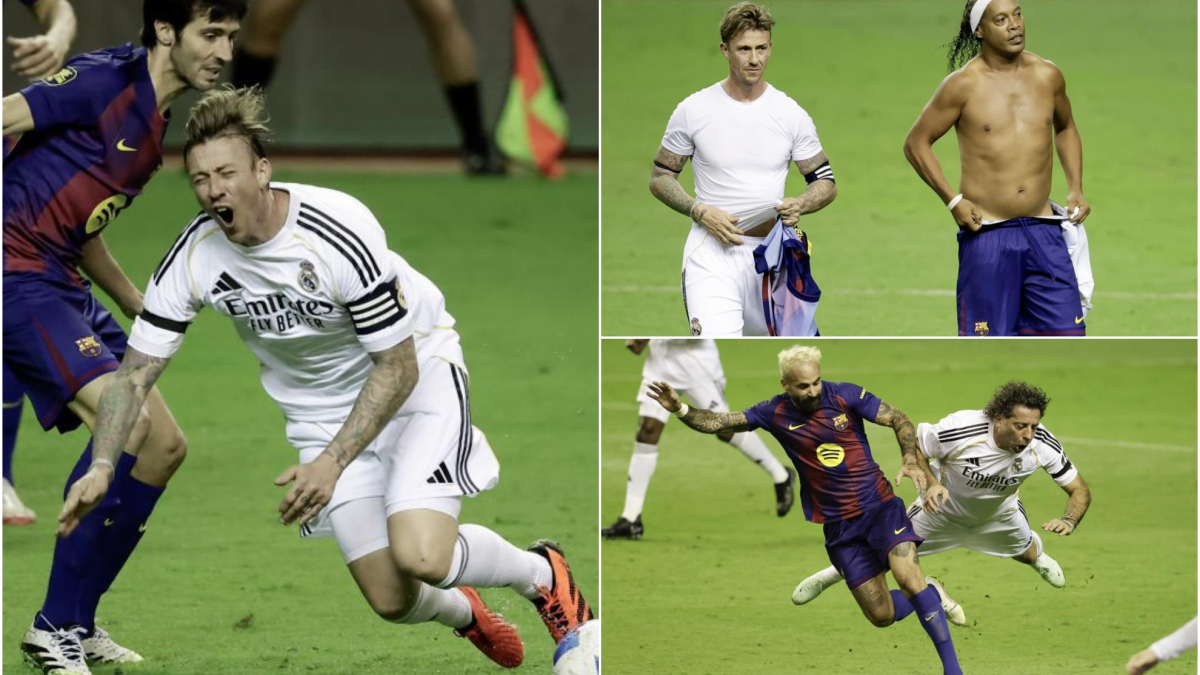 El Madrid se lleva el Clásico de Leyendas: hay patadas, cracks... y tripitas