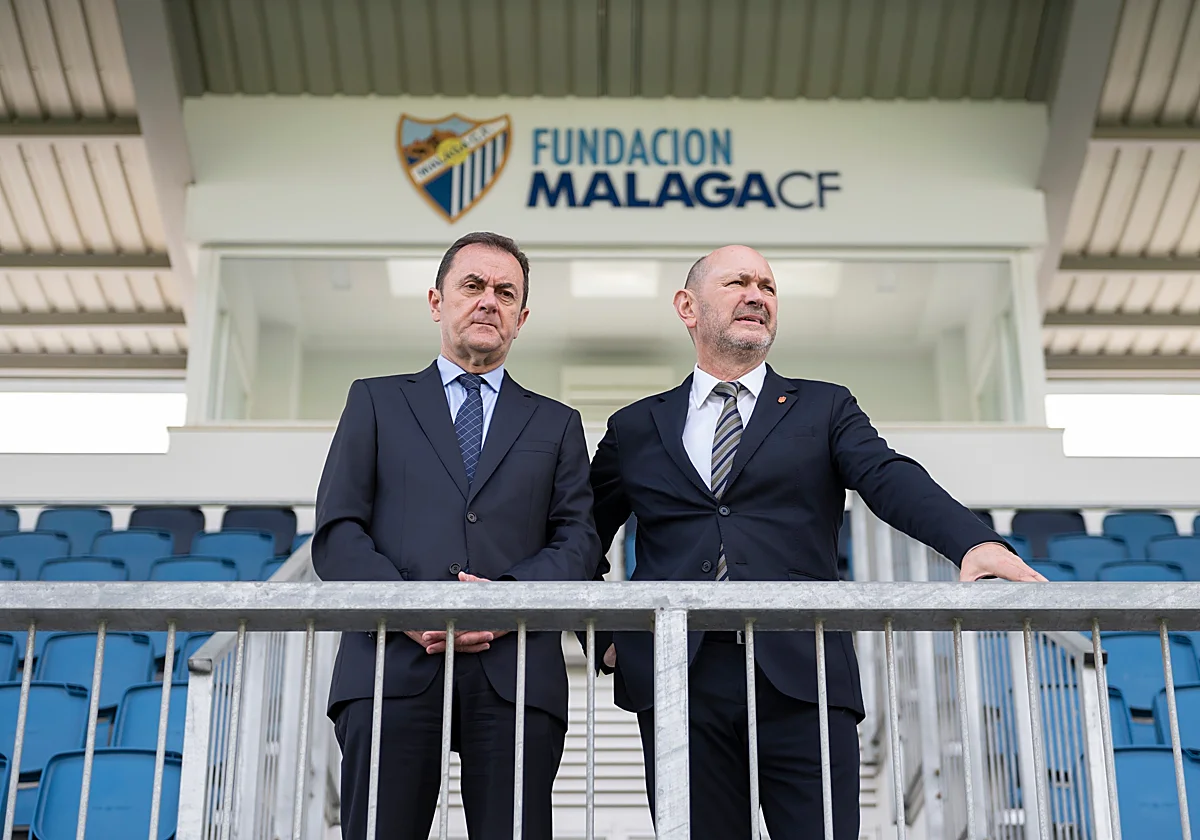 Louzán: «Quiero felicitar al Málaga por cómo trabaja la cantera y cómo apoya su afición»