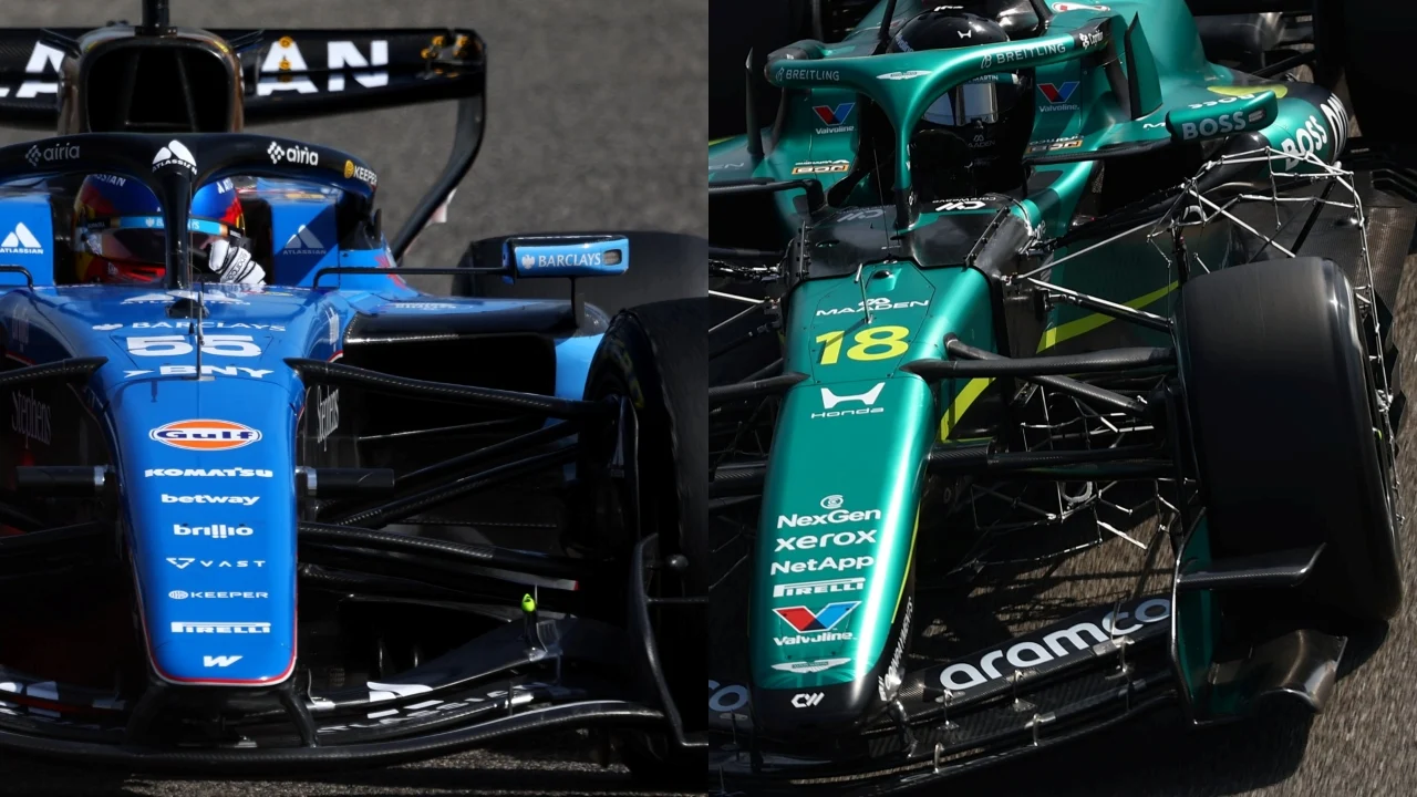Primeras imágenes en Baréin del Aston Martin AMR26 y el Williams FW48: así se ven los coches de Alonso y Sainz