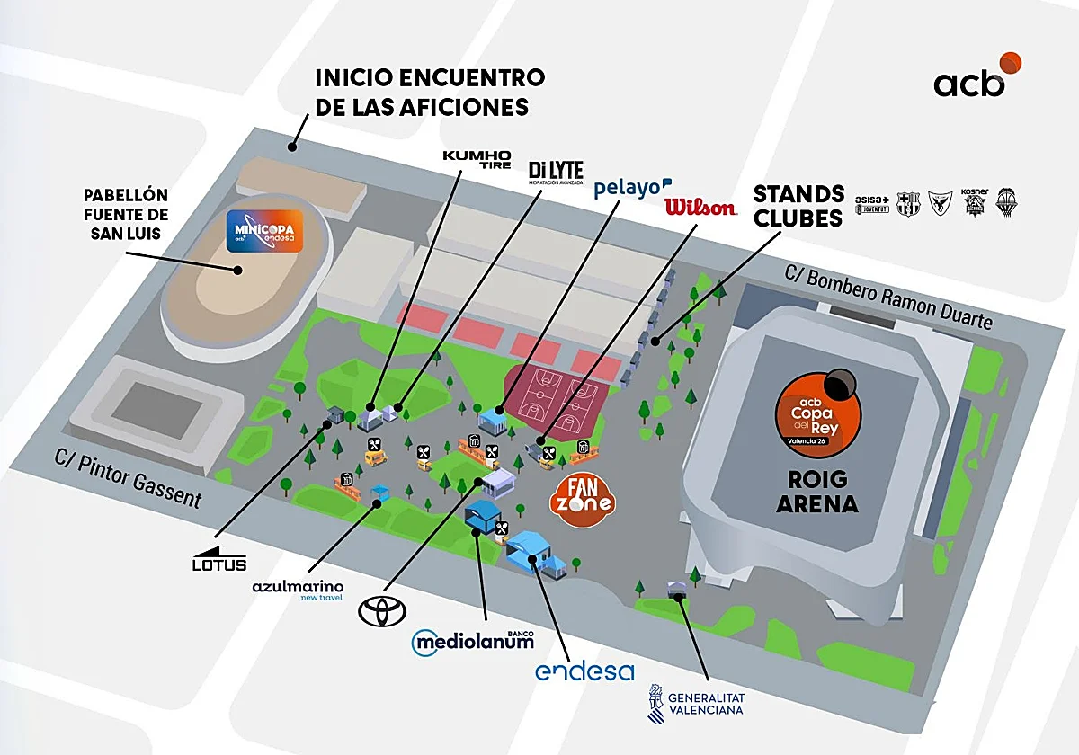 Fan Zone de la Copa del Rey: espectaculo, fechas y ubicaciones en Valencia