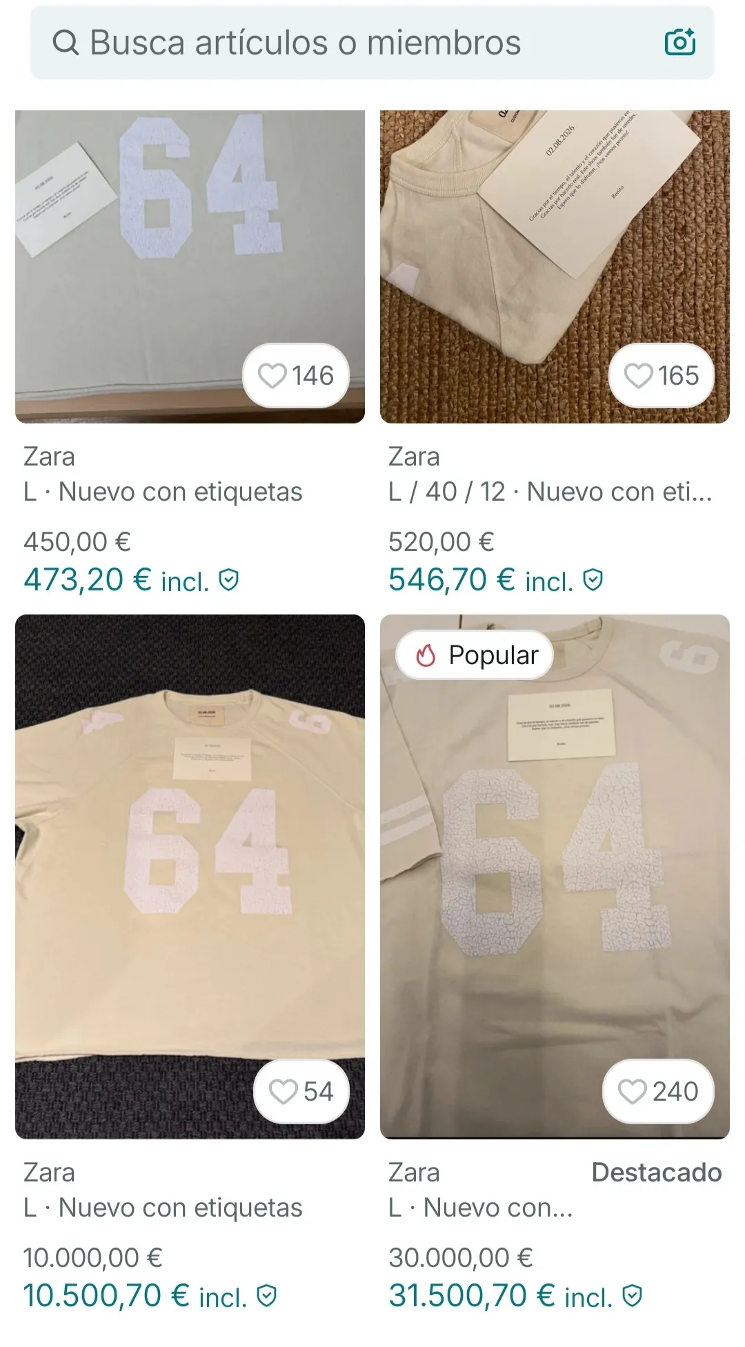 La camiseta de Zara que vistió Bad Bunny supera los 30.000 euros en las páginas de segunda mano