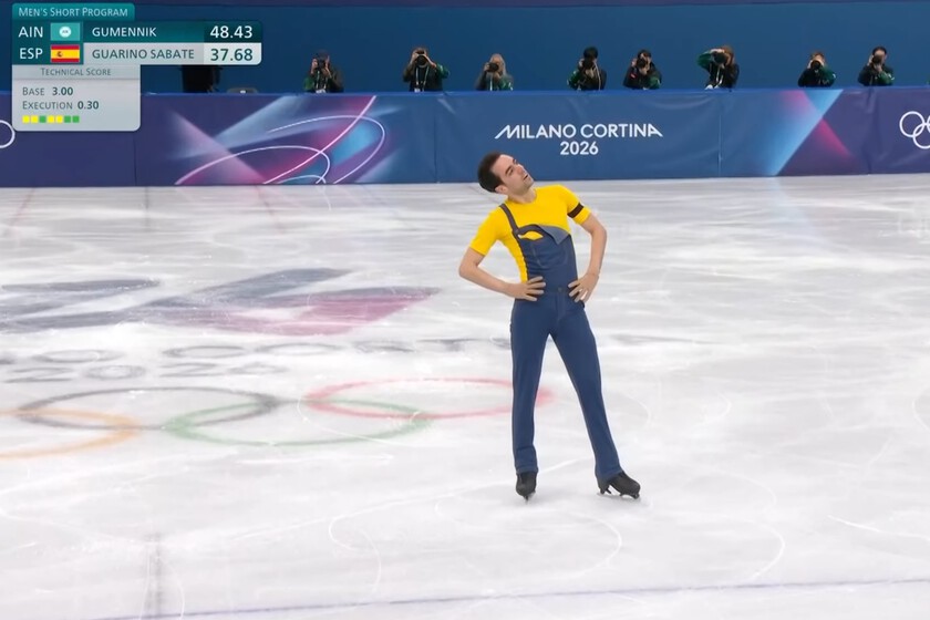 El arma secreta de España en los Juegos Olímpicos es un patinador disfrazado de Minion. Universal casi lo impide