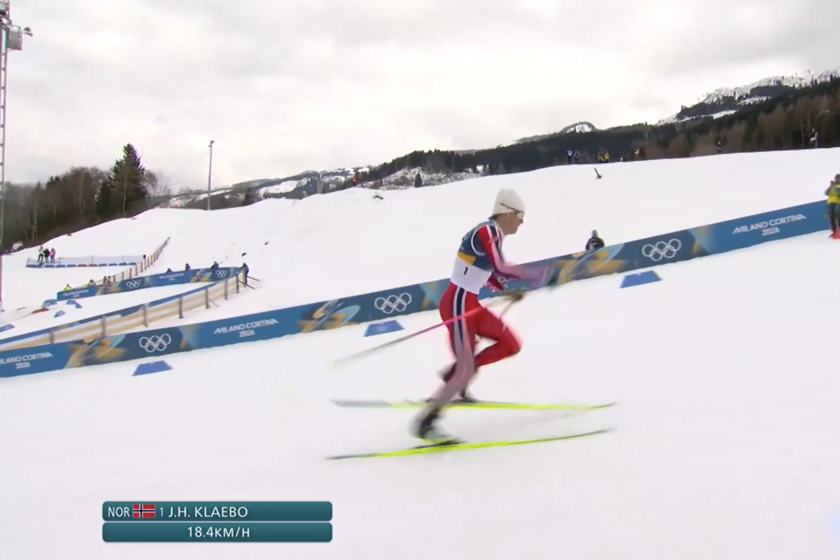 A 3'40/km, cuesta arriba y con esquís: Johannes Klæbo, la locomotora humana que ha dinamitado el esquí de fondo