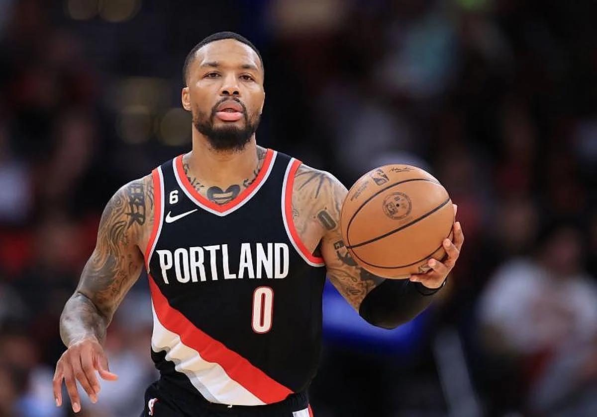 Damian Lillard participará en el concurso de triples con el Aquiles roto