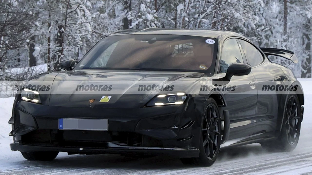El Porsche Taycan más extremo llega a las pruebas de invierno con una meta seria: bajar de los 7 minutos en Nürburgring